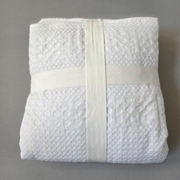 Pottery Barn Standard Pillow Sham White Waffle Weave Cotton 26"X20" NEW - Picture 4 of 4